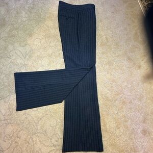 Express Editor Grey Pinstripe Pants